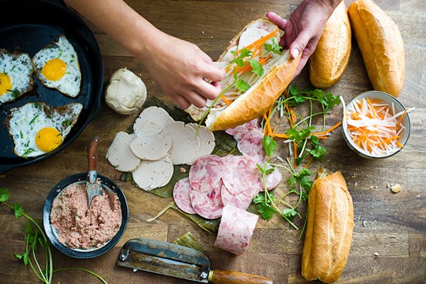 Les ingrédients du Banh mi