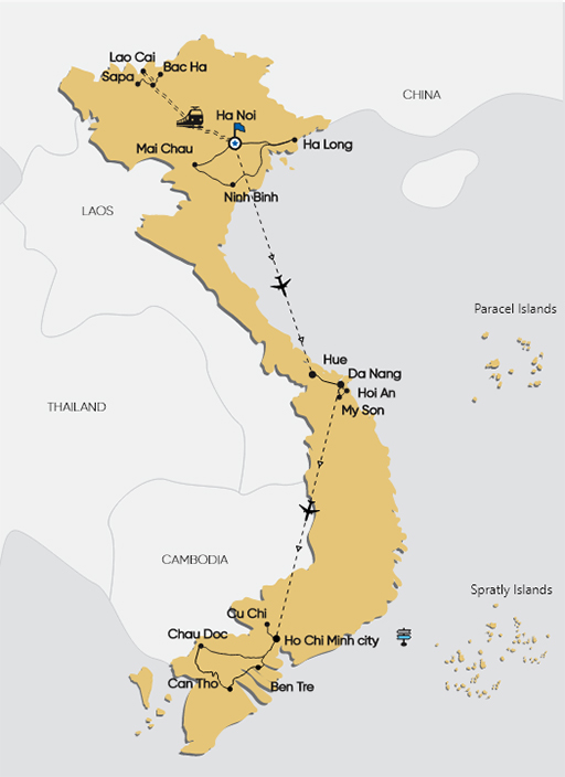 LE VIETNAM DU NORD AU SUD 15 JOURS