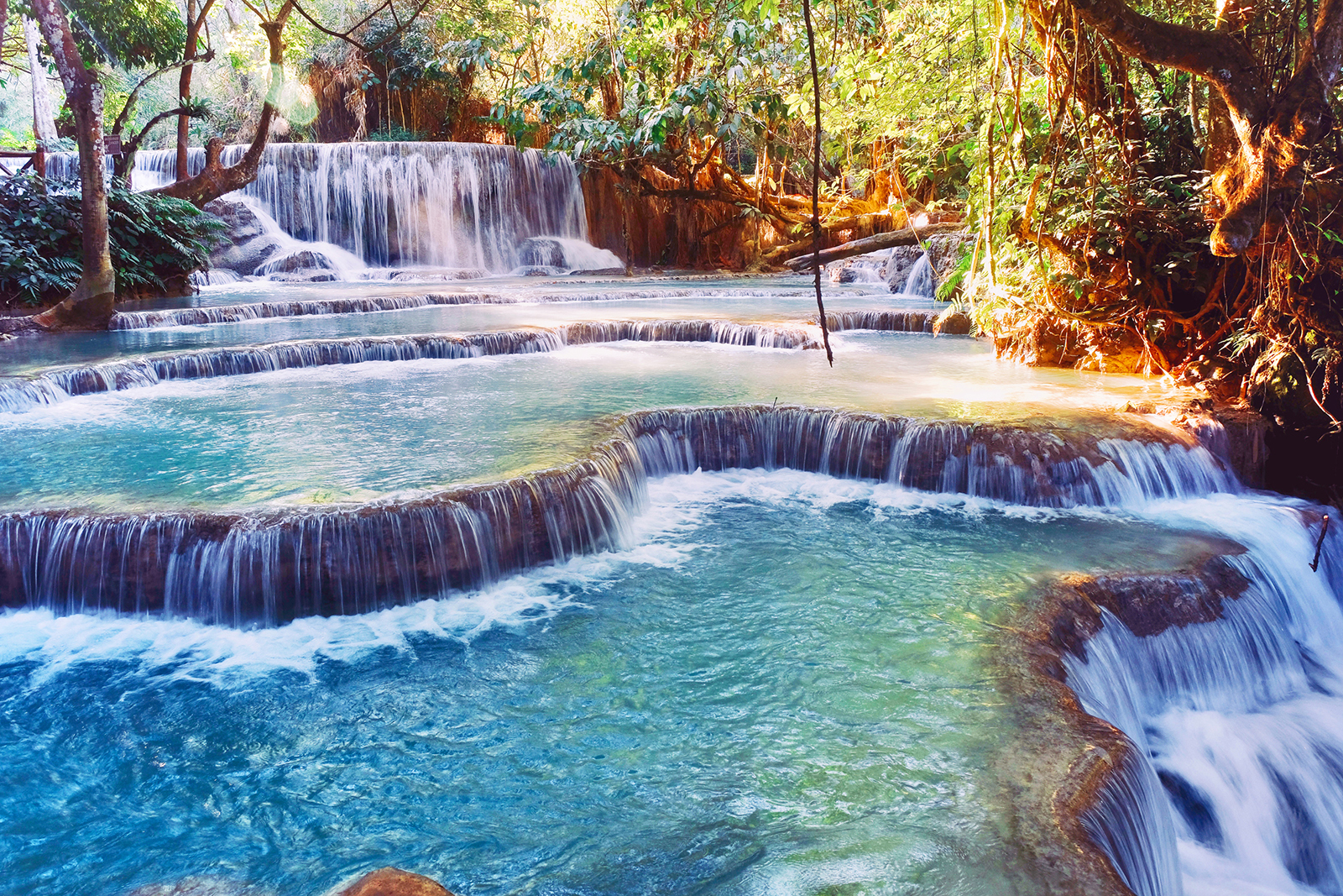 Visite de la cascade de Kuang Si